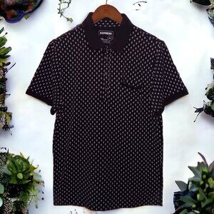 Express ★ Men's Polo - Malaysian Chain Print